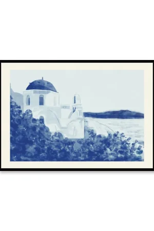 Achat Immédiat Postcard from Santorini, Poster