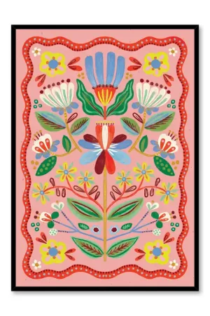 Expédié Aujourd’hui Flower Patch Symmetry, Poster