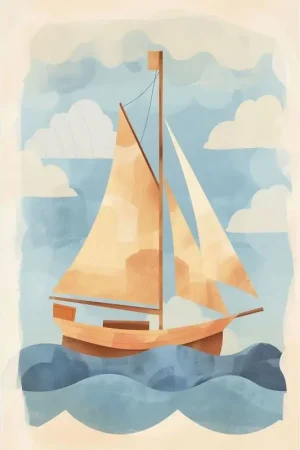 Achat Immédiat Affiche - Bateau à voile