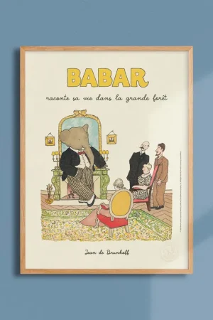 Achat Immédiat Poster Babar on a plane