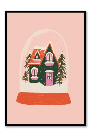 Home and Hearth Snow Globe, Poster Prix Bas