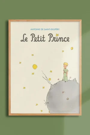 Achat Immédiat The Little Prince Poster - Blue White Prince Bird Collection