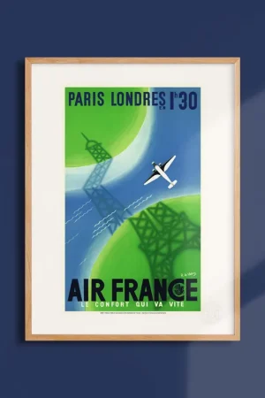 Acheter En Ligne Air France poster - A linha rapida e segura