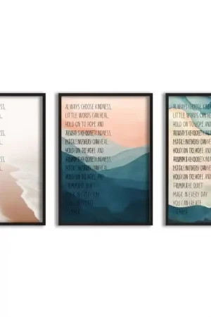 'Affiches Personnalisées - Citations Sur Mesure - Ensemble de 3' Achetez Aujourd’hui