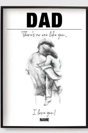 'Affiches Personnalisées - Il n'y a Personne Comme Toi Papa' Petit Prix