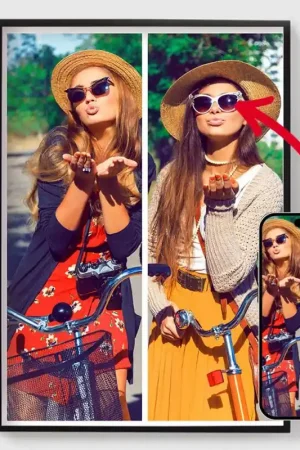 'Affiches Personnalisées - Téléchargez vos propres images - 2 Photos - Vertical' Seulement Aujourd’hui