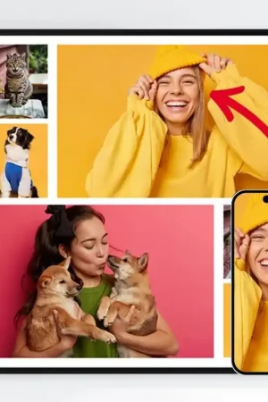 'Affiches Personnalisées - Téléchargez vos propres images - 6 Photos Carrées' Livraison Gratuite