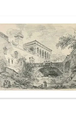 Vue du palais Doria (affiches d'art) Pas Cher