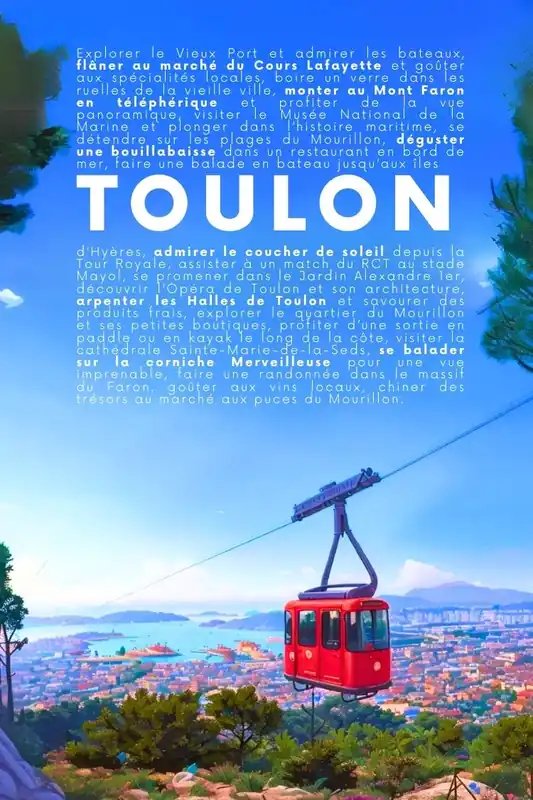 Achat Immédiat Affiche Vintage Toulon - Activité déco murale