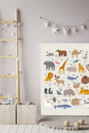 Achat Immédiat Affiche - Alphabets et Animaux