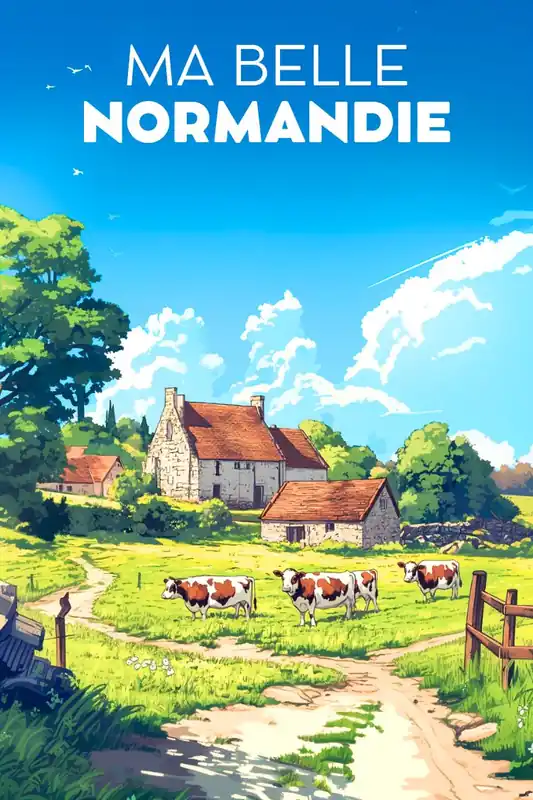 Vente Directe Affiche Poster Campagne Normande