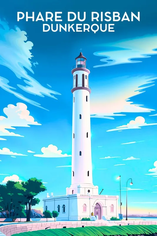 Paiement Sécurisé Affiche Phare du Risban - Dunkerque