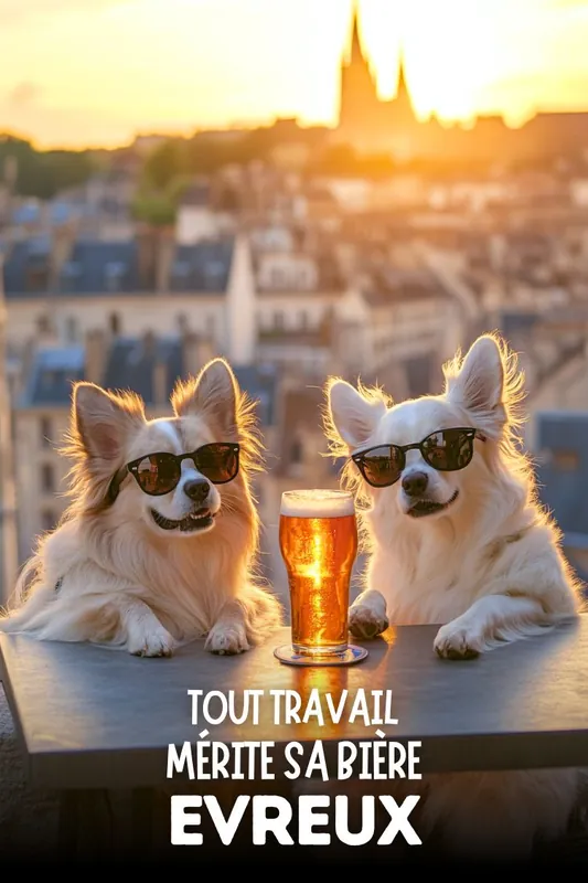 Nouveauté Affiche Tout travail mérite sa bière Evreux