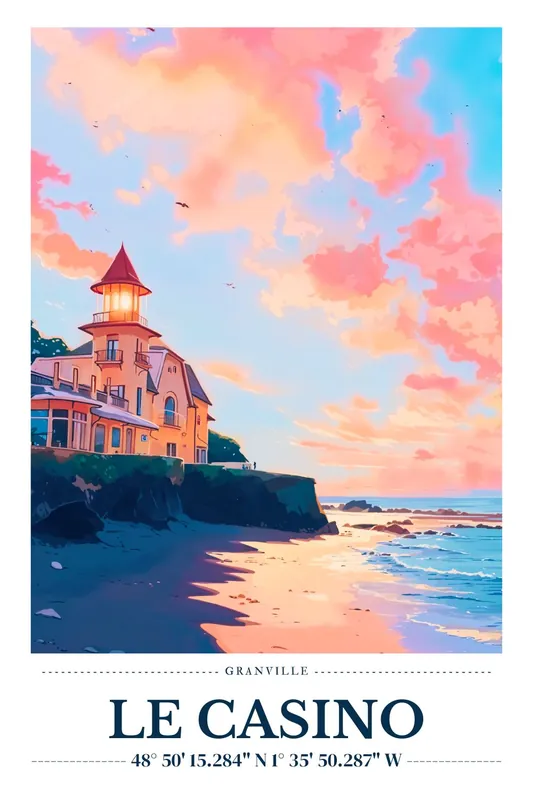 Acheter Direct Affiche Granville - Le Casino