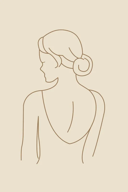 Acheter En Ligne Clean Girl Line Art Poster