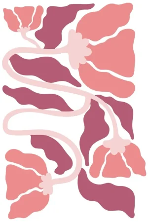 Abstract Flowers Poster II Livraison Express