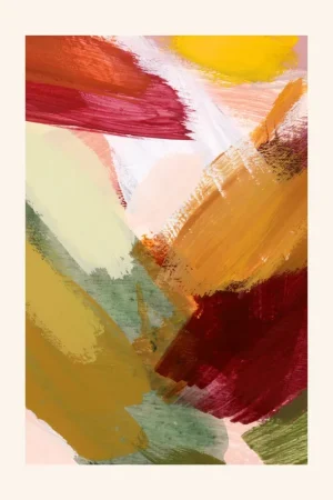 Abstract Paint Strokes Poster Promotion