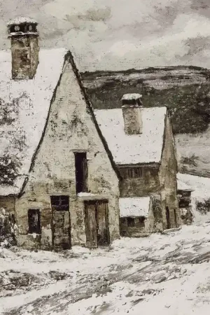 Achat Immédiat Two Houses in Winter