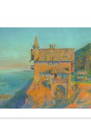 Vue de Ma Petite maison : côté nord (affiches d'art) Top Vente