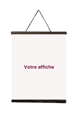 Porte affiche magnétique - Noir de jais Usine Directe