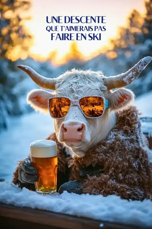 Acheter Direct Affiche Drôle - Descente que t'aimerais pas faire en ski