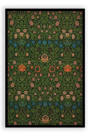 William Morris - Violet & Columbine II - Without White Border Réduction