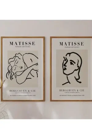 Achat Immédiat Affiche - Art de Matisse / Ensemble de 2