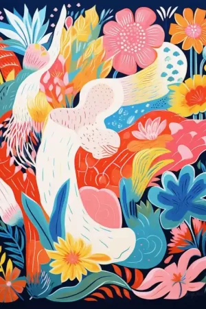 Achat Immédiat Affiche - Art Floral Vibrant