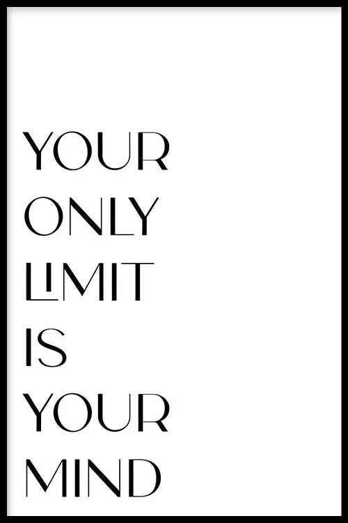 Your Only Limit Is Your Mind Commande En Gros