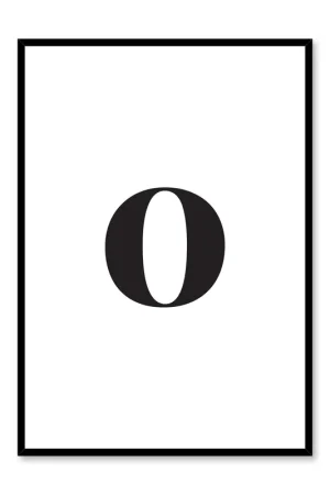 Achat Immédiat Lowercase Letter O, Poster