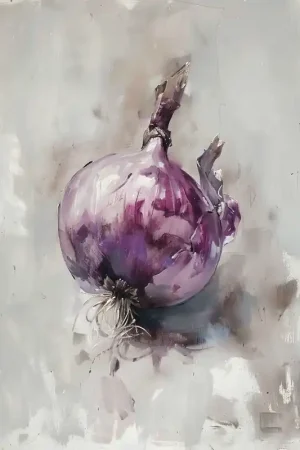 Poster - Oignon Violet Authentique