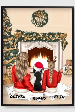 Livraison Express Poster personnalisé - Scène de Noël confortable