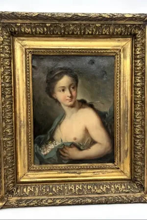 Offre Spéciale Huile sur toile Le Printemps dans le goût de Rosalba Carriera