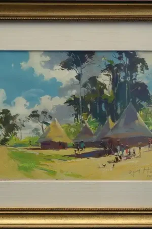 "AFRICAINES AU VILLAGE" par Guy HUZE ....TOGO vers 1950 Vente Directe