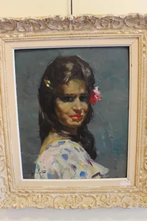 " La Bohémienne " Signé Serra  Santa Soldes