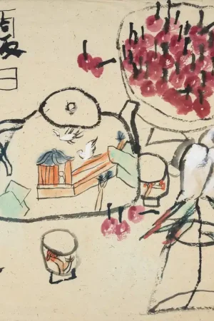 Expédié Aujourd’hui Zhu XINJIAN · Grande aquarelle et lavis sur papier – Jour d’été