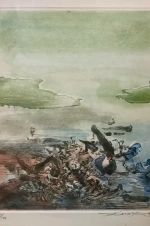 Zao Wou-Ki (1921-2013) Lithographie Certifié