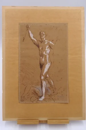 Dessin Préparatoire Au Crayon Sur Papier De Théodore Chassériau, Vers 1850 Produit De Marque