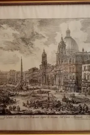 Gravure 19e Encadrée Commander Vite