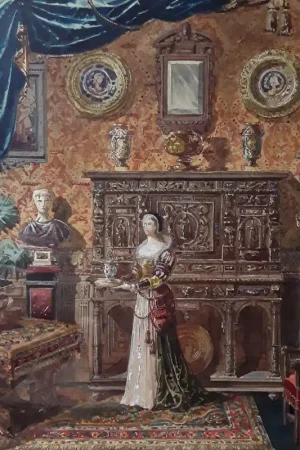 Achat Immédiat Grande Gouache Néo Renaissance.