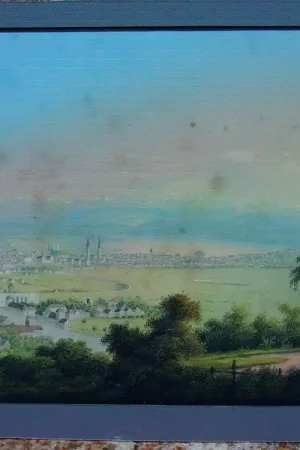 Zurich Vue Panoramique à La Gouache Vers 1880 Vente Flash