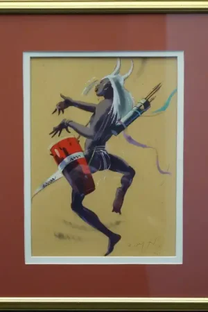 "DANSEUR TOGOLAIS"  par Guy HUZE...TOGO vers 1950 Seulement Aujourd’hui